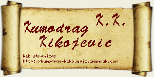 Kumodrag Kikojević vizit kartica